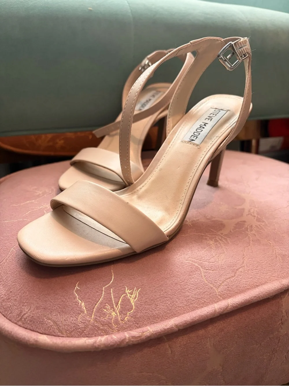 Steve Madden Blush Ankle-Strap Heels - Picture 7 of 7